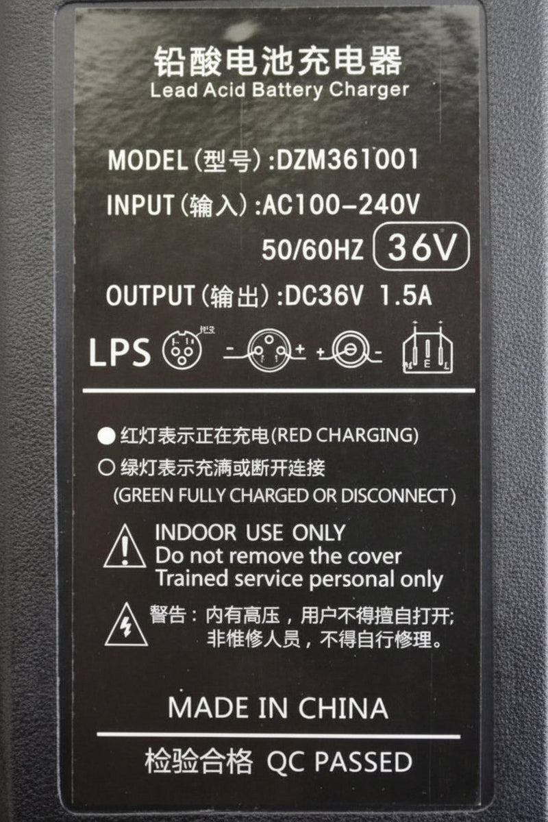 Universal Parts 36v 3-Pin XLR Electric Battery Charger