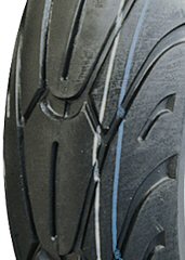 Vee 120/70-12 Tubeless Tire - VRM-155 tread pattern