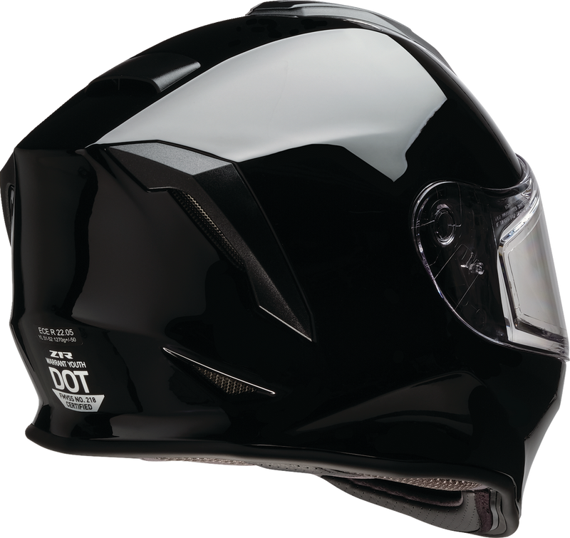 Z1R, Z1R Youth Warrant 2.0 Snow Helmet - Black, Large (Part Number 0122-0143)