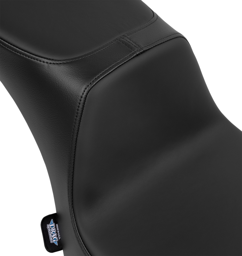 DRAG SPECIALTIES SEATS, DRAG SPECIALTIES SEATS Performance Predator 2-Up Seat with Solar Leather for Harley FL 2000-2017 (Part #4689E)