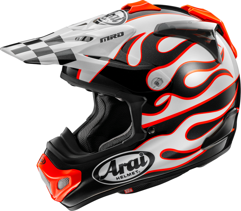 ARAI HELMETS, Arai Helmets VX-Pro4 Flame White Helmet XS - Model 0110-8953