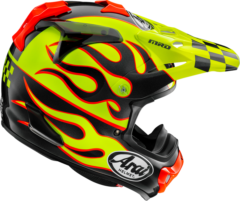 ARAI HELMETS, ARAI Helmets VX-Pro4 Flame Yellow Helmet - XS with Advanced Safety and Comfort Features