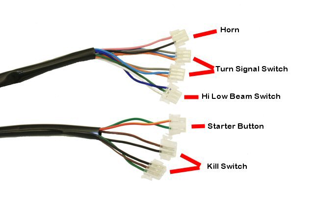 Complete GY6 125/150cc Wire Harness: Sport Models