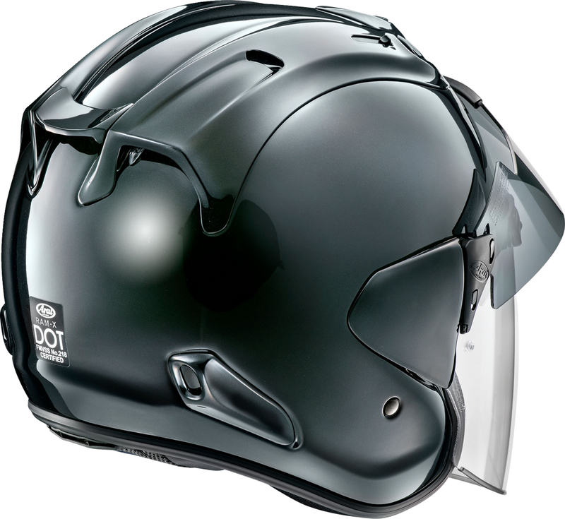 ARAI HELMETS, ARAI Helmets Ram-X Diamond Black Large - Model 0104-3373 with VAS-Z Shield System and Pinlock 120