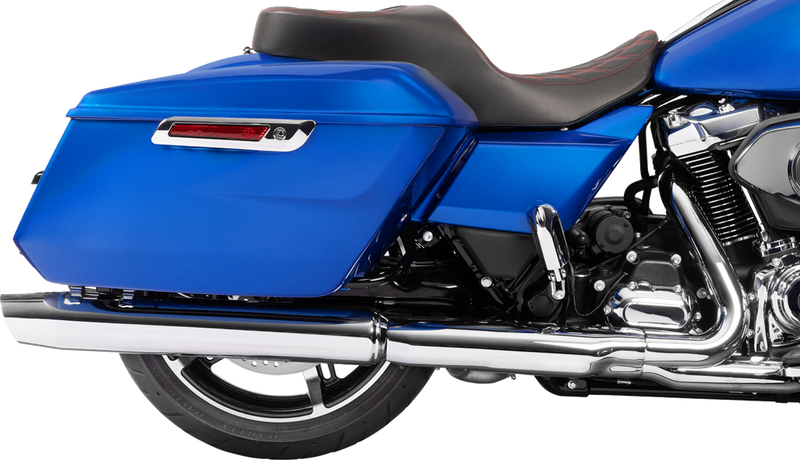 DRAG SPECIALTIES SEATS, DRAG SPECIALTIES SEATS Freedom Seat for FLT/FLH 2023-2025 - Black Vinyl with Red Double Diamond Stitch, Part #4711D
