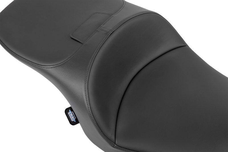 DRAG SPECIALTIES SEATS, DRAG SPECIALTIES SEATS Freedom Seat for FLT/FLH 2023-2025, Part Number 4711E, Black Vinyl/Solar Leather