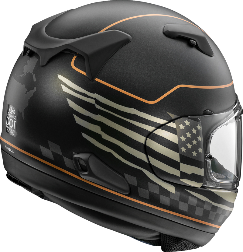 ARAI HELMETS, Arai Helmets Signet-X US Flag Black Frost Helmet - XL (Part Number 0101-18521)