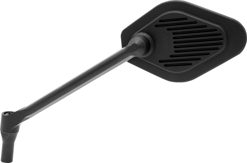 DRAG SPECIALTIES M03-11-L Adjustable Diamond Black Long Stem Mirror for Harley-Davidson
