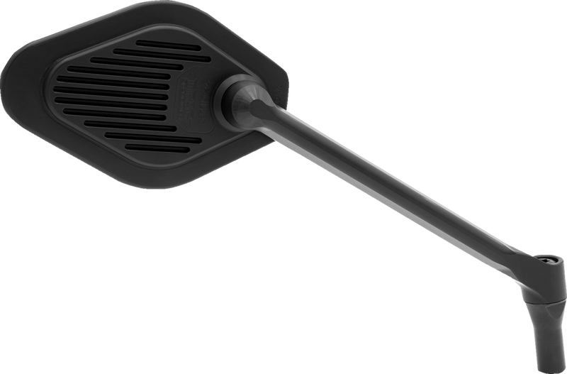 Drag Specialties M03-11-R Adjustable Diamond Black Long Stem Mirror for Motorcycles