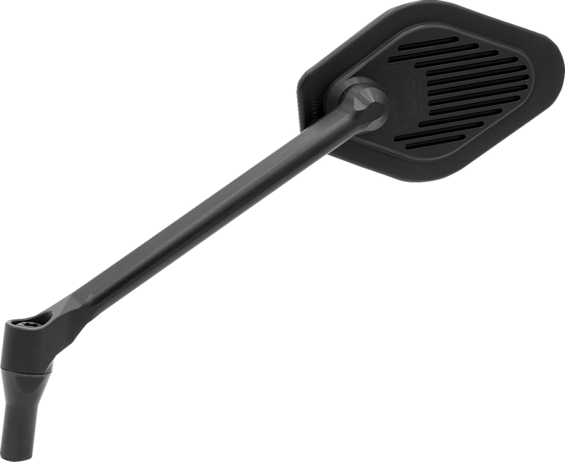 DRAG SPECIALTIES M03-11-L Adjustable Diamond Black Long Stem Mirror for Harley-Davidson