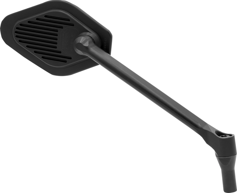 Drag Specialties M03-11-R Adjustable Diamond Black Long Stem Mirror for Motorcycles