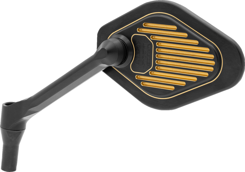 DRAG SPECIALTIES M03-06L Adjustable Diamond Mirror with Short Stem - Left Side