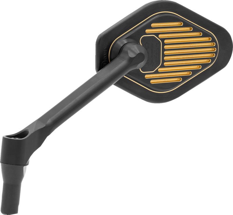 DRAG SPECIALTIES M03-06L Adjustable Diamond Mirror with Short Stem - Left Side