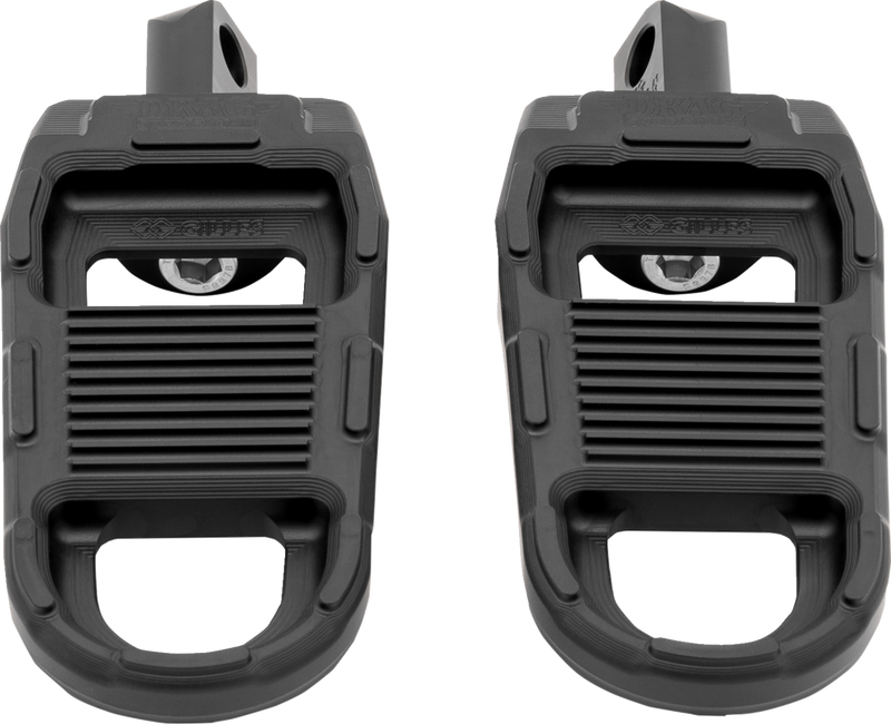 DRAG SPECIALTIES Adjustable Foot Pegs - Black RGK2-B001 for Motorcycles