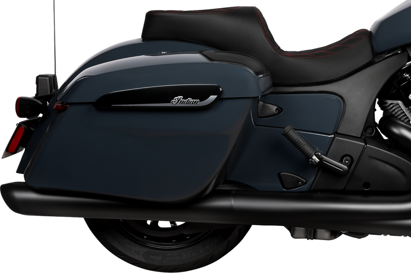 DRAG SPECIALTIES SEATS, Drag Specialties Seats Freedom Seat for Challenger 2020-2025 & Chieftain 2025 with Double Diamond Red Stitch by DRAG SPECIALTIES SEATS Part 4722D