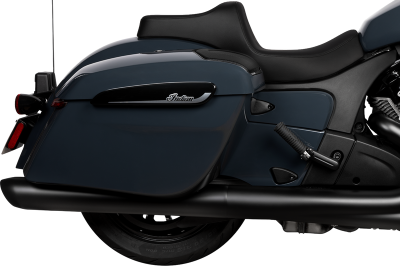 DRAG SPECIALTIES SEATS, DRAG SPECIALTIES SEATS Predator III 2-Up Seat for Chieftain '25 and Challenger '20-'25 - Vinyl with Smooth Finish, Part Number 4720A