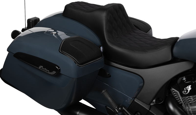 DRAG SPECIALTIES SEATS, Drag Specialties Predator III 2-Up Seat 4720B for Chieftain '25 and Challenger '20-'25