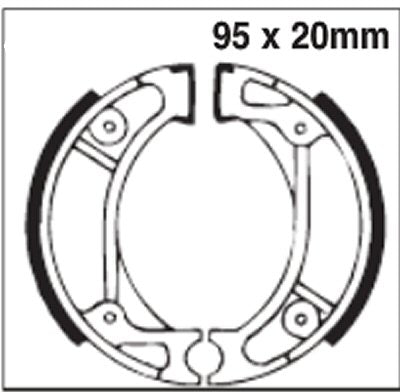 EBC Brakes 333 Brake Shoes 95x20mm
