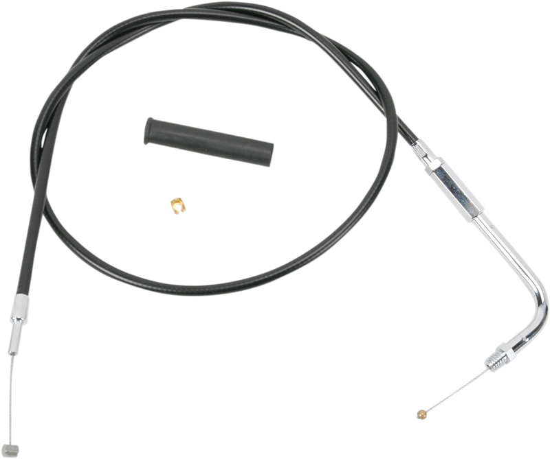 DRAG SPECIALTIES Black Vinyl Throttle Cable - 30 Inch, Part #4333600B