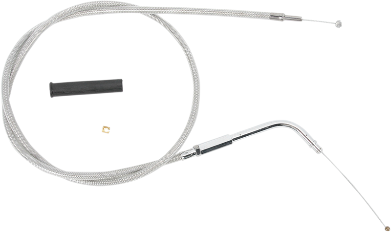 DRAG SPECIALTIES Stainless Braided Idle Cable - 30 Inch, Part Number 5341400B