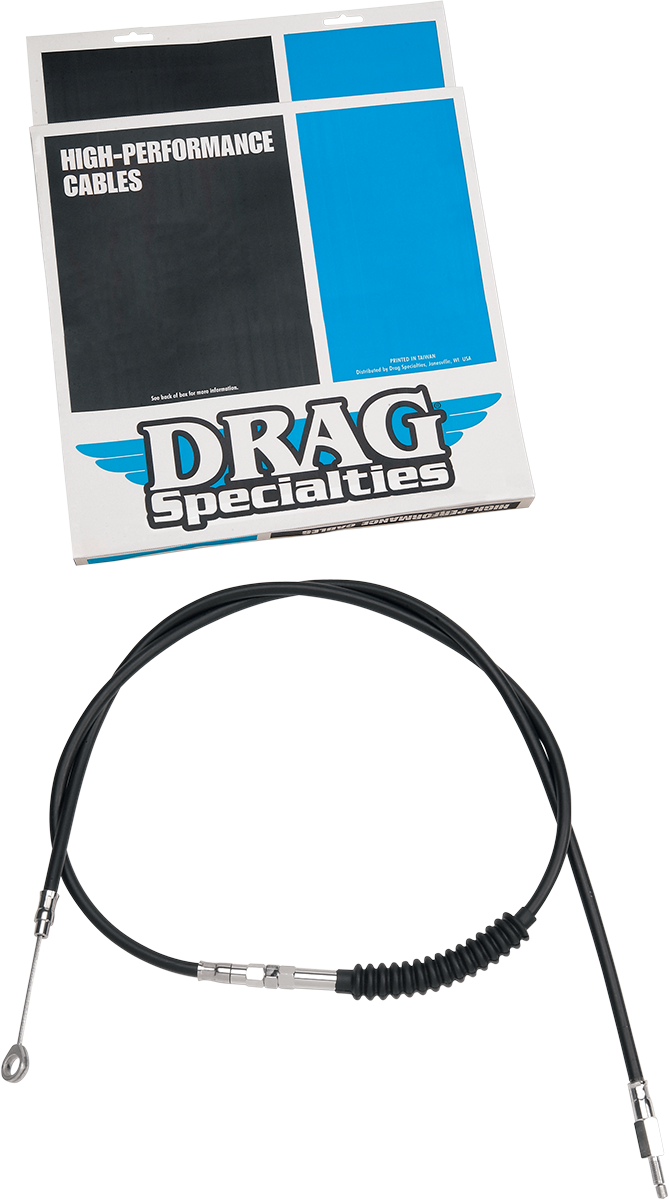 DRAG SPECIALTIES High-Efficiency Black Vinyl Clutch Cable - 60-5/8" (Part Number 4320800HE)