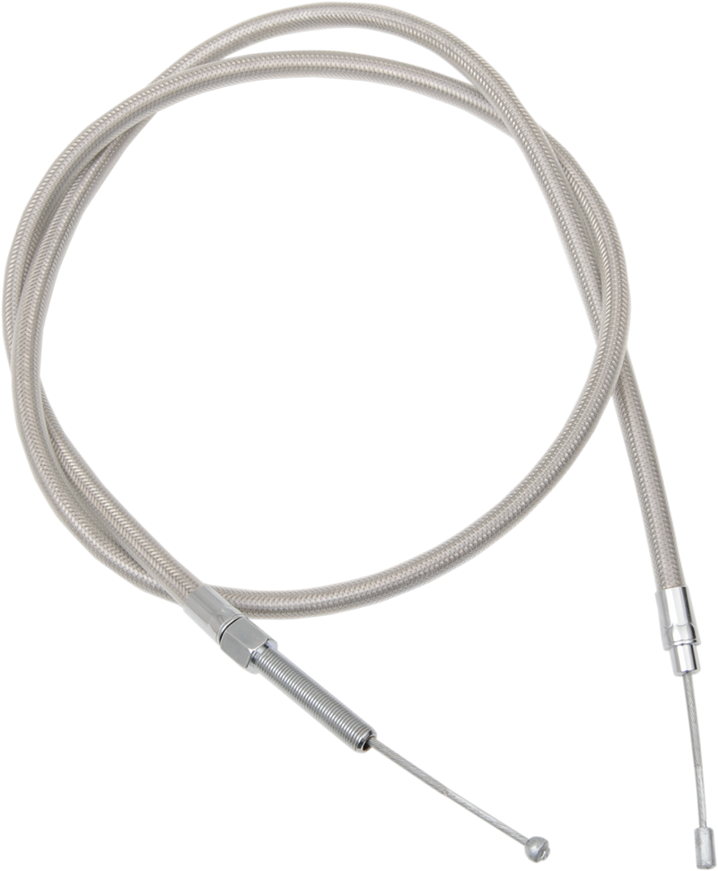 DRAG SPECIALTIES High-Efficiency Braided Stainless Steel Clutch Cable - 61 Inches, Part 5321161HE