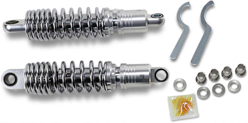 DRAG SPECIALTIES SHOCKS, DRAG SPECIALTIES SHOCKS Premium Ride-Height Adjustable Shocks - 11.5 inches - Chrome C16-166NUA