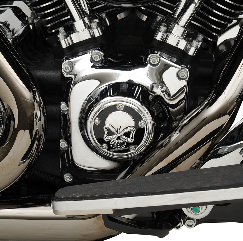 DRAG SPECIALTIES Skull Points Cover Chrome 301711