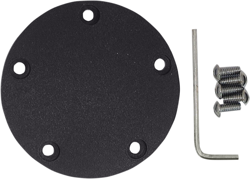 DRAG SPECIALTIES Points Cover - Wrinkle Black for Twin Cam 30-0170AWB