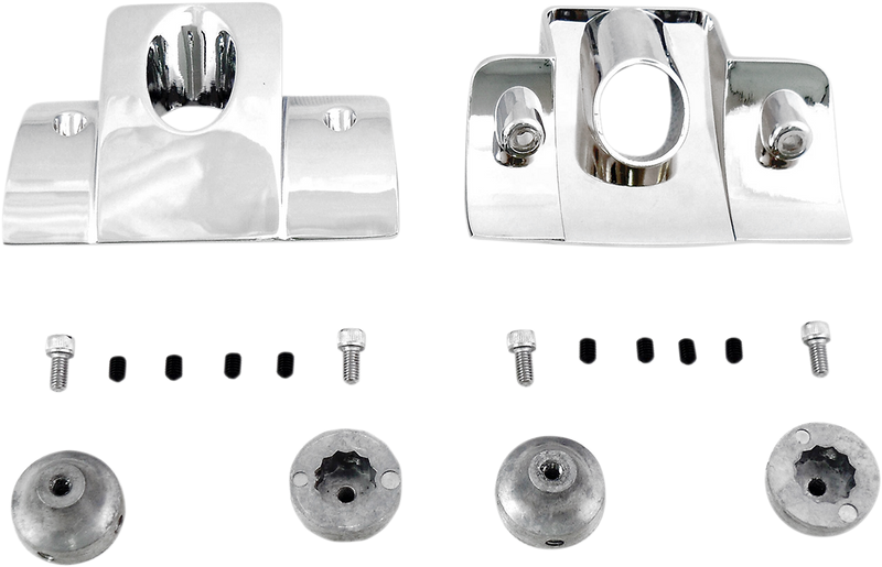 DRAG SPECIALTIES Chrome Spark Plug Cover Kit for Harley-Davidson Sportster 63427