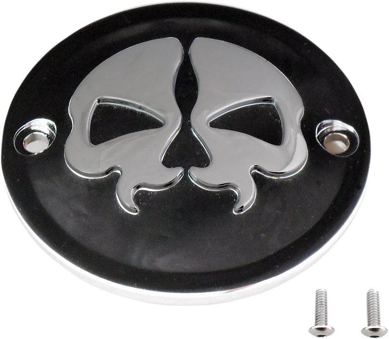 Drag Specialties Black Chrome Skull Points Cover Part #78041B