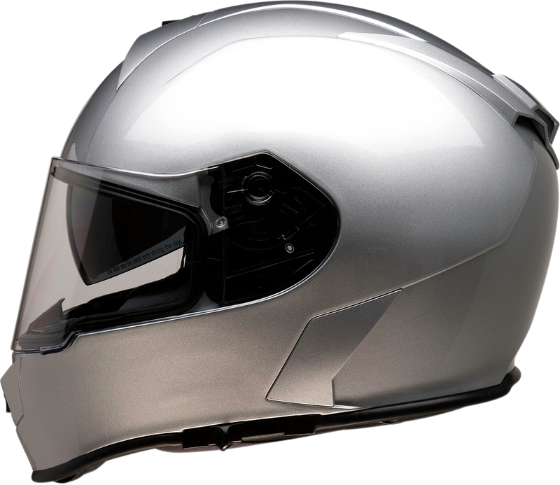 Z1R, Z1R Warrant Helmet - Silver, Small | Injection Molded Polycarbonate Shell with Sun Visor and Moisture-Wicking Liner