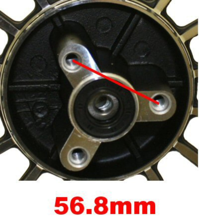 Universal Parts 10" Front Wheel Retro 50cc/150cc Black