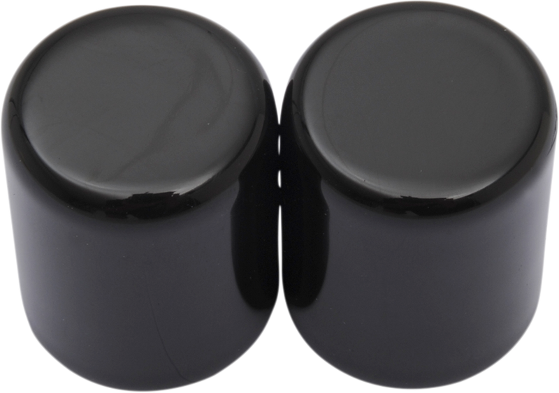 DRAG SPECIALTIES Small Black Docking Covers C77-0099GB for Motorcycle Accessories