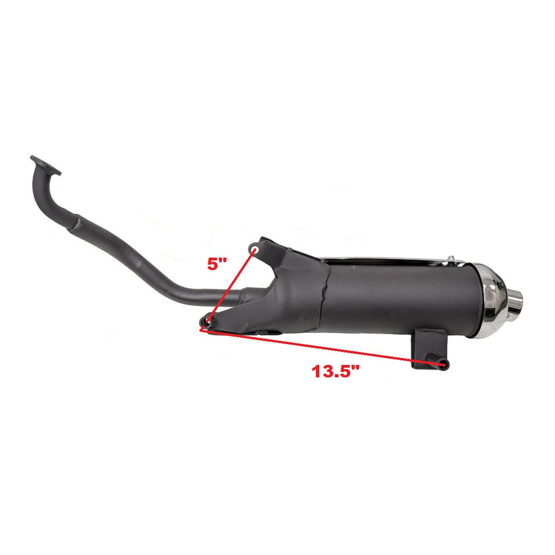 Universal Exhaust for GY6 150cc TaoTao Powermax & Sporty
