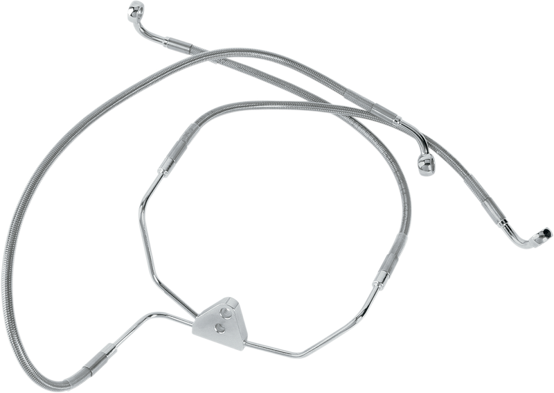 DRAG SPECIALTIES Stainless Steel Brake Line Front (Lower/Upper) 660411