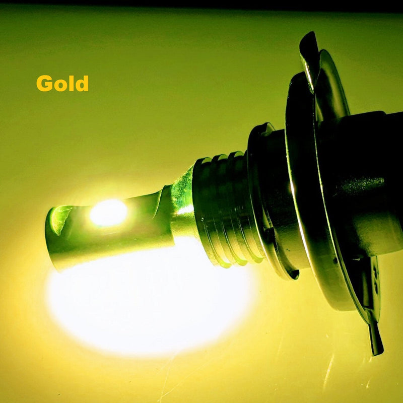 Universal Parts 12V 35W LED H4 Headlight Bulb- Choose Color