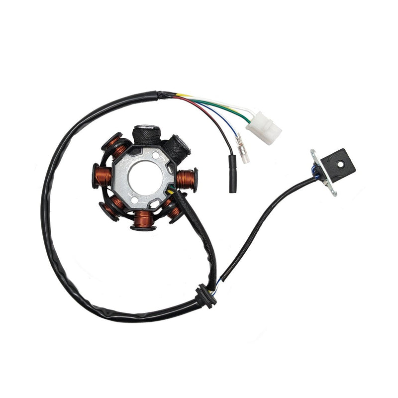 139QMB 50cc 8-Coil Stator: 5-Wire, 3-Pin by Universal Parts