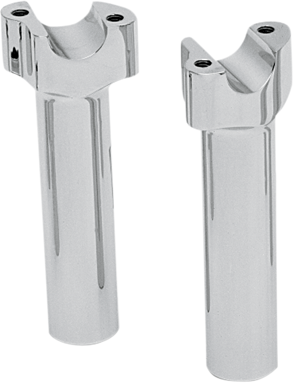 DRAG SPECIALTIES Buffalo Billet Aluminum Handlebar Risers - 6 Inch, Chrome - Part 18031512