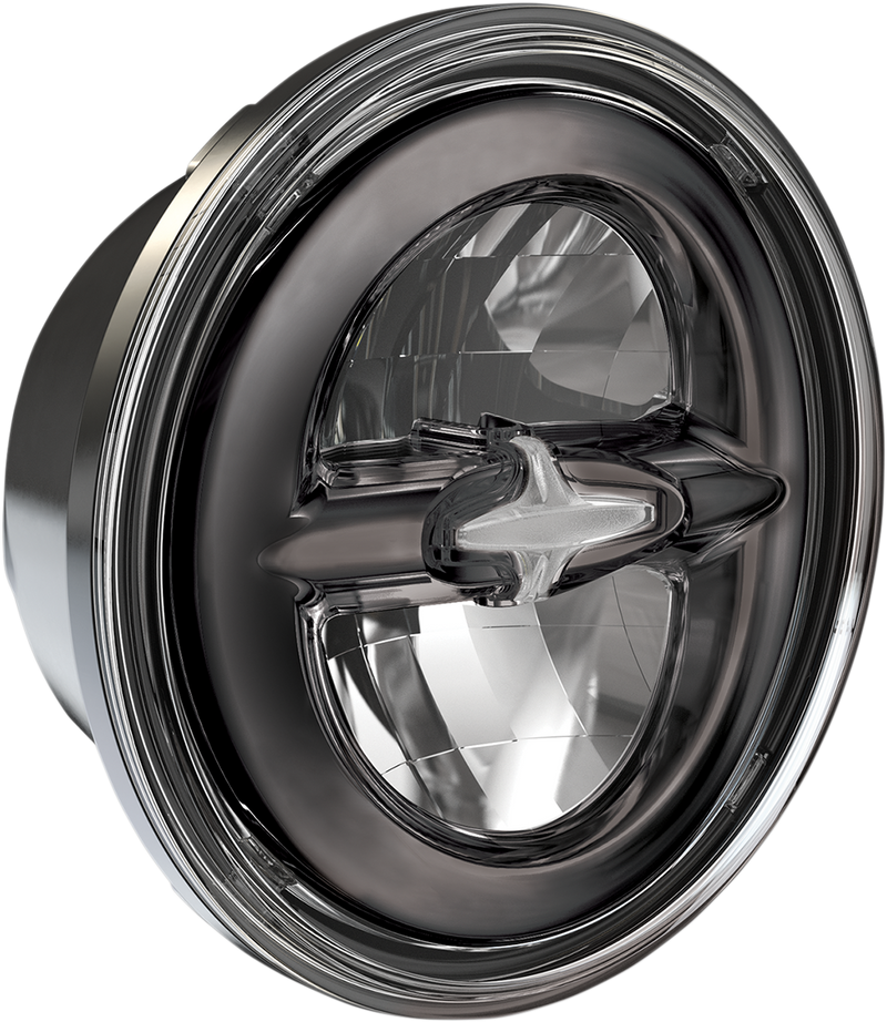 DRAG SPECIALTIES 0555954 Reflector Style 5-3/4 inch LED Headlamp in Dark Chrome