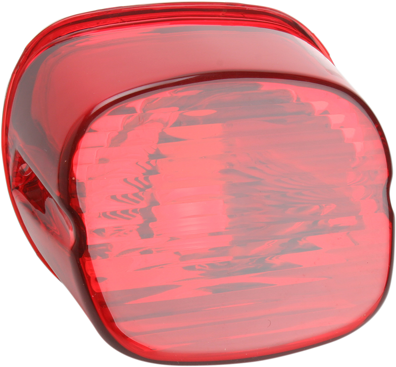 DRAG SPECIALTIES Laydown Taillight Lens - Red 12-0417A for Custom Harley-Davidson Motorcycles