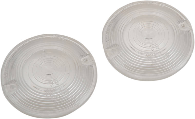 DRAG SPECIALTIES Turn Signal Lens - Clear for Harley FL - Part No. 12-0203-CL2D