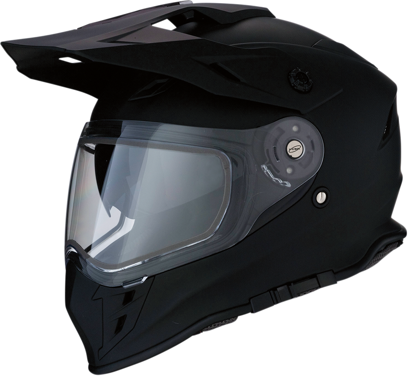 Z1R, Z1R Range Snow Helmet - Dual Pane Anti-Fog Shield, Flat Black, Medium (Part #0121-1114)
