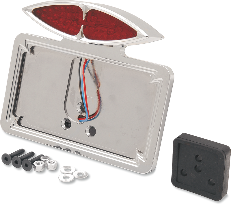 DRAG SPECIALTIES Cateye Taillight and License Plate Mount - Part 76388