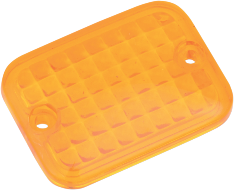 DRAG SPECIALTIES Replacement Mini Rectangular Amber Lens - Part 165179