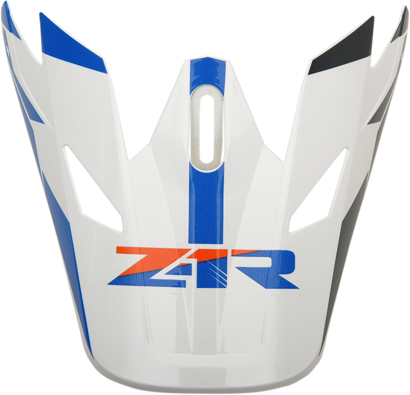 Z1R, Z1R Rise Visor Kit - Orange/Blue by Z1R Part 0132-1085