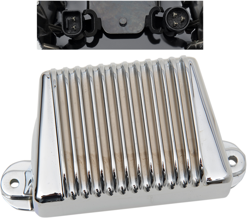 DRAG SPECIALTIES, DRAG SPECIALTIES Chrome Voltage Regulator 74622-06 for Harley-Davidson FL 2006-2008