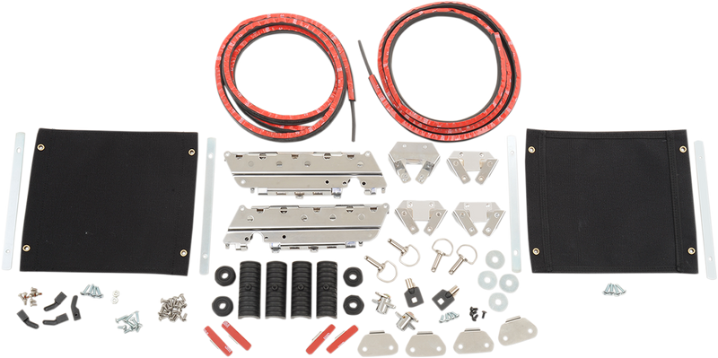 DRAG SPECIALTIES Saddlebag Hardware Kit with Tether for OEM-Style Hard Saddlebags S77-0145KDSNU