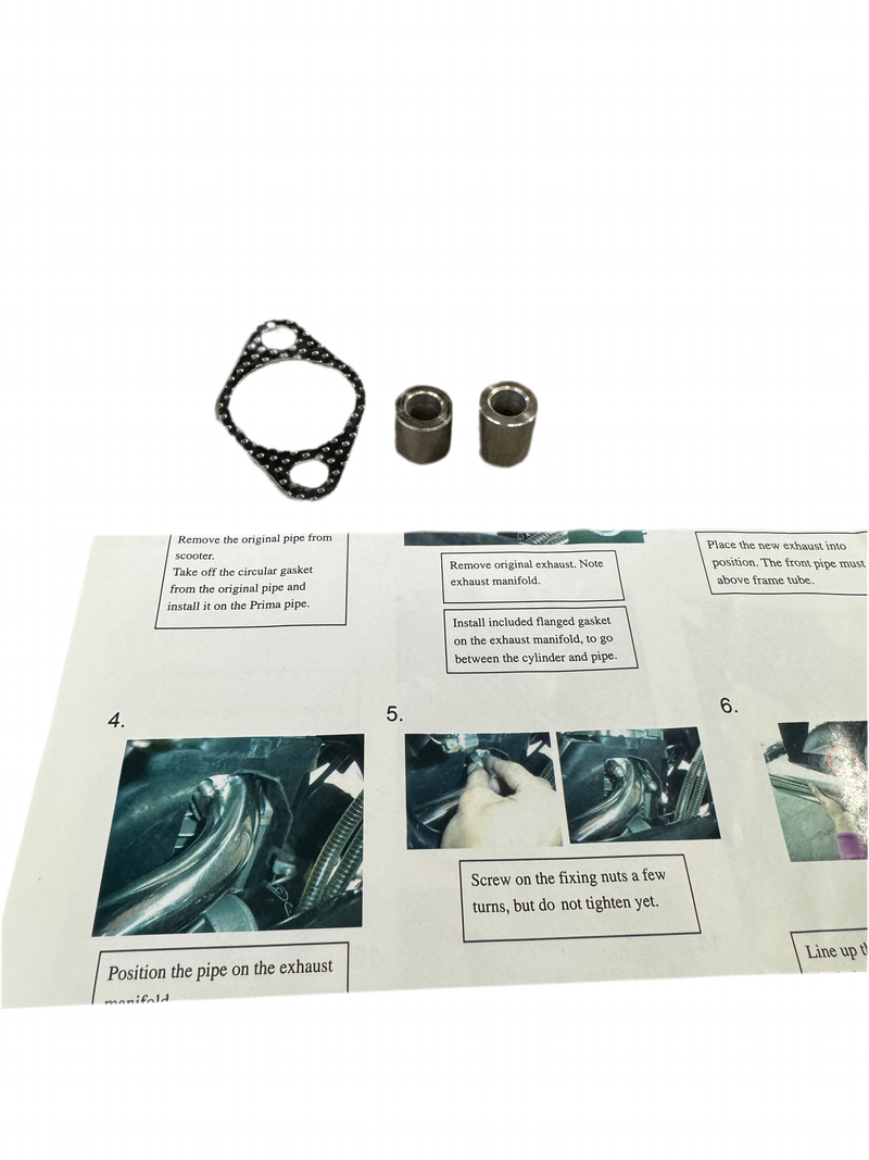 Gasket, Spacer, and Instructions for PE31 Pipe