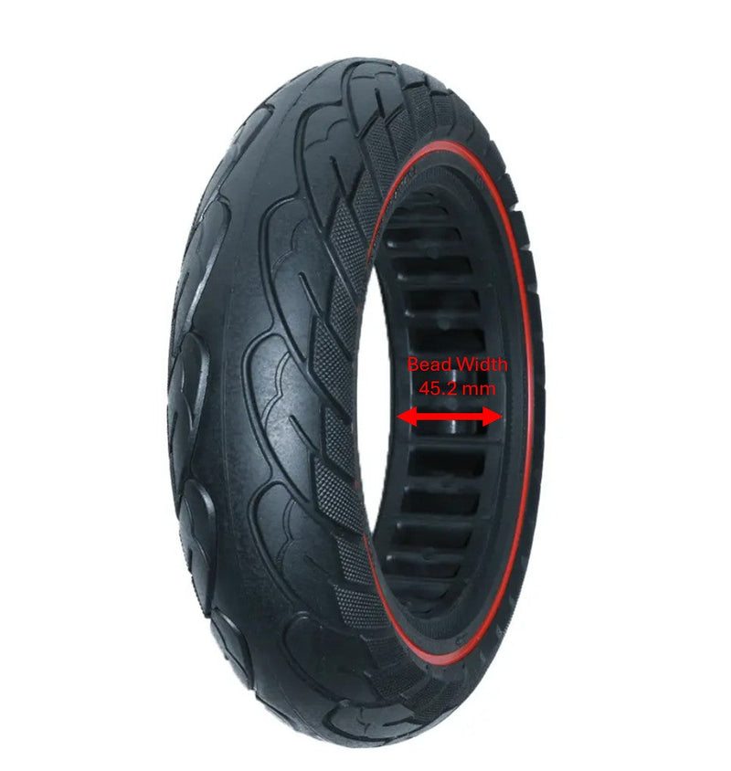 Green Line 10x2.5 eScooter Tire - Solid w/ Red Stripe